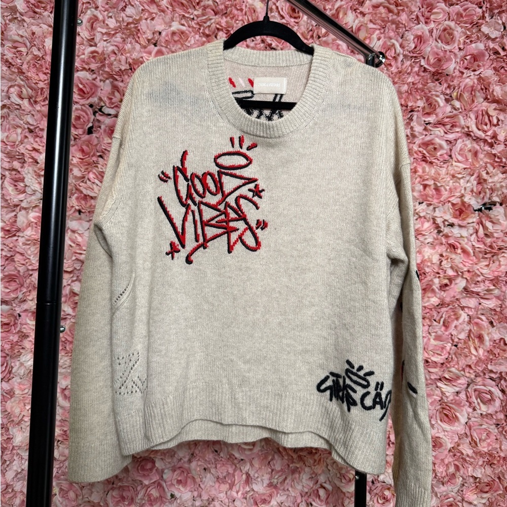 Zadig & Voltaire Graffiti Sweater in size M